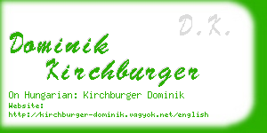 dominik kirchburger business card